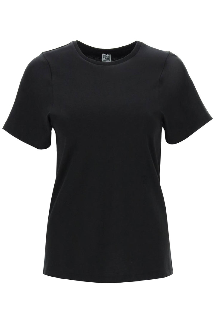 Toteme Curved Seam T Shirt   Black