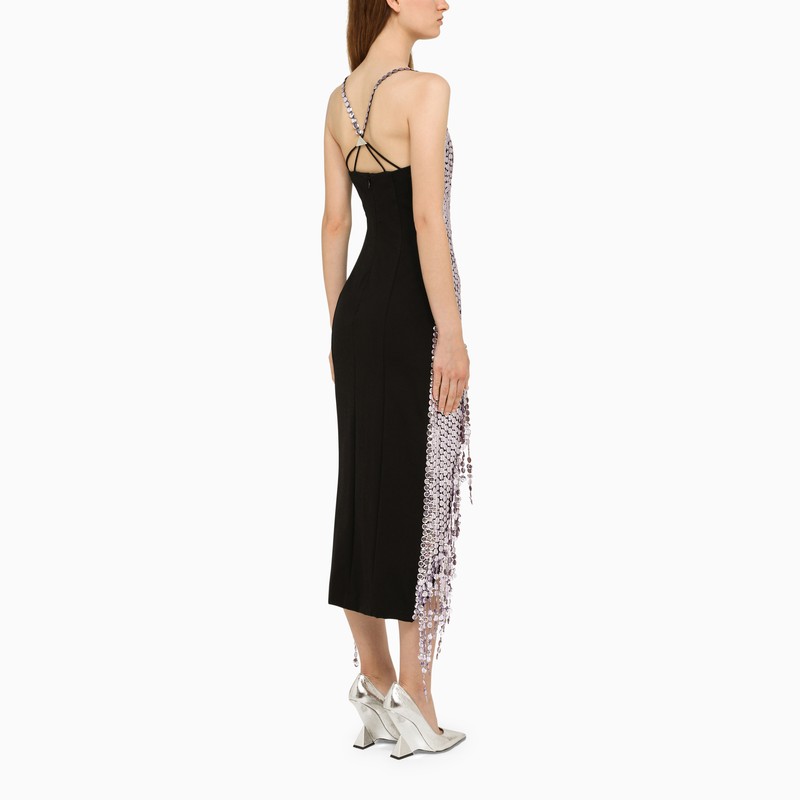 The Attico asymmetric dress with rhinestones