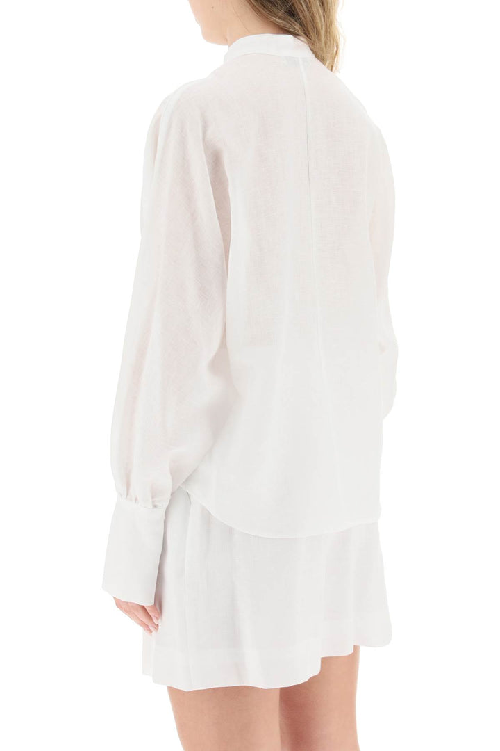 Mvp Wardrobe 'Tijuana' Linen Shirt   Bianco