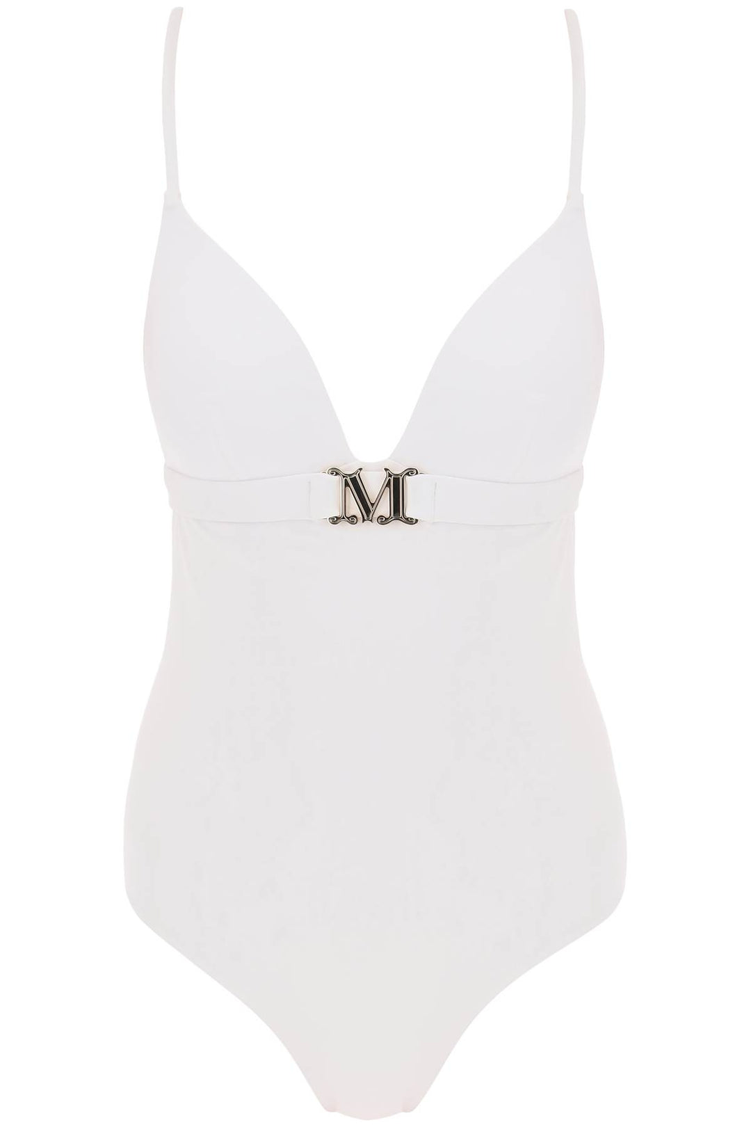 Max Mara Beachwear One Piece Swimsuit With Cup   Bianco