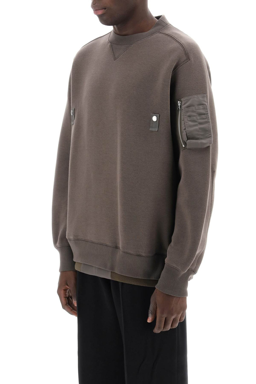 Sacai double hem sweatshirt