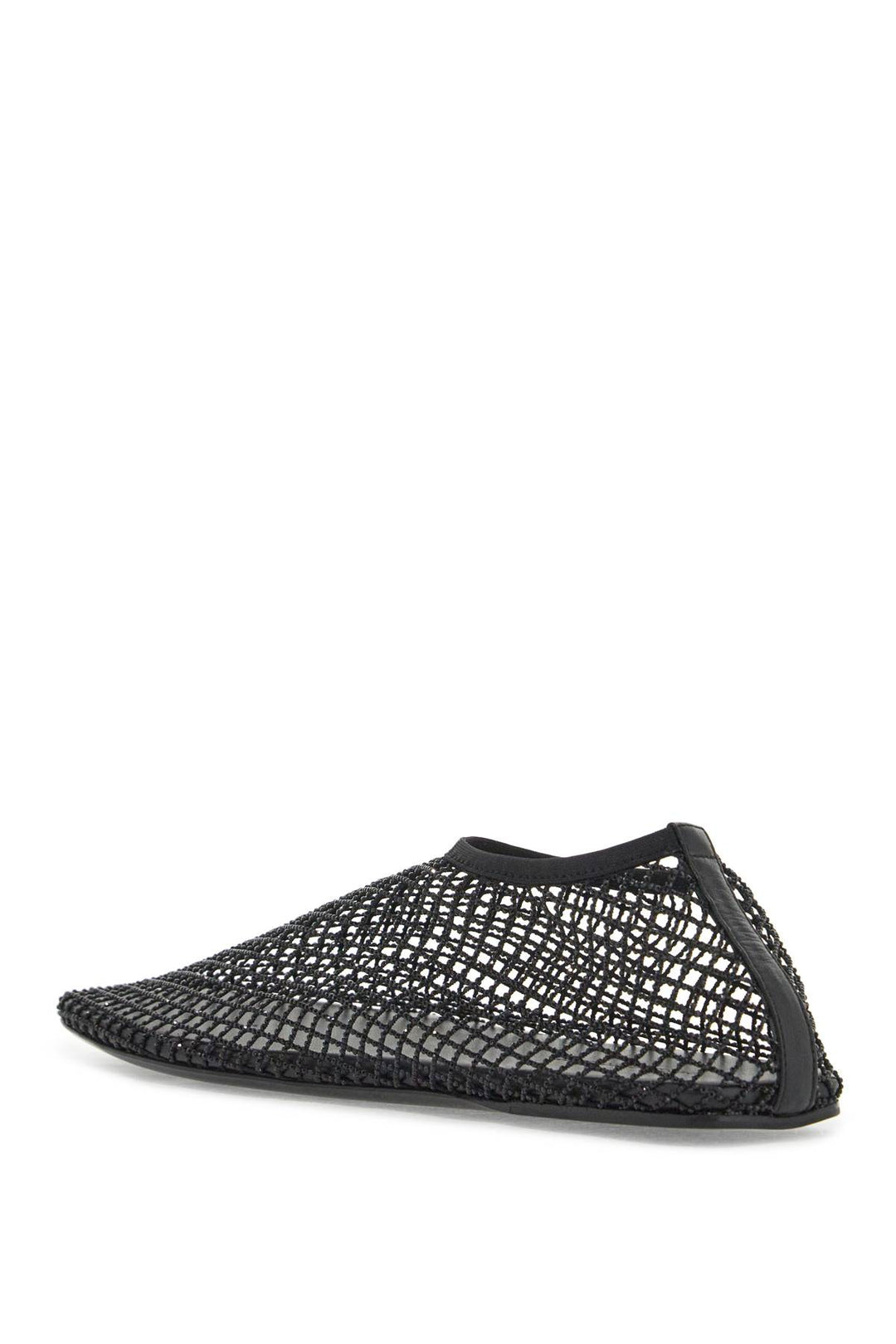 Christopher Esber mesh & cystals ballet flats