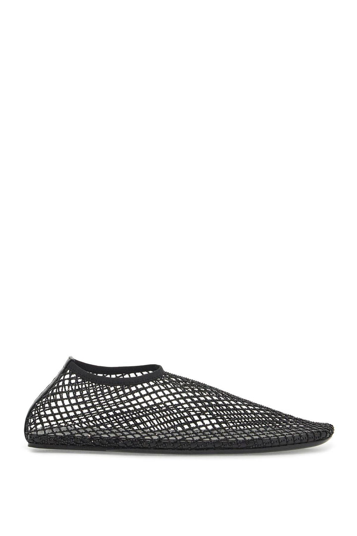 Christopher Esber mesh & cystals ballet flats