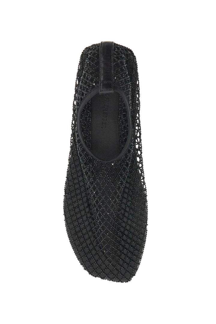 Christopher Esber mesh & cystals ballet flats