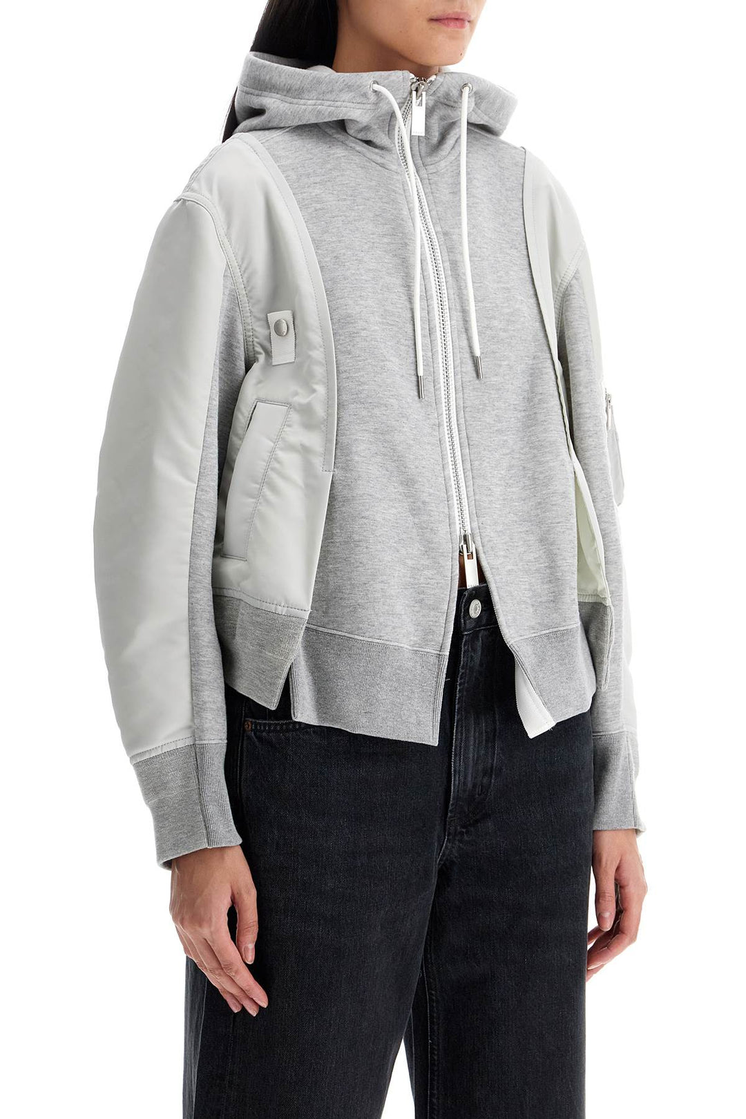 Sacai hybrid sweatshirt