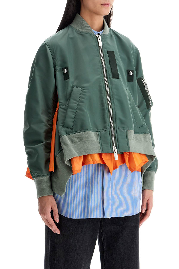 Sacai nylon bomber jacket