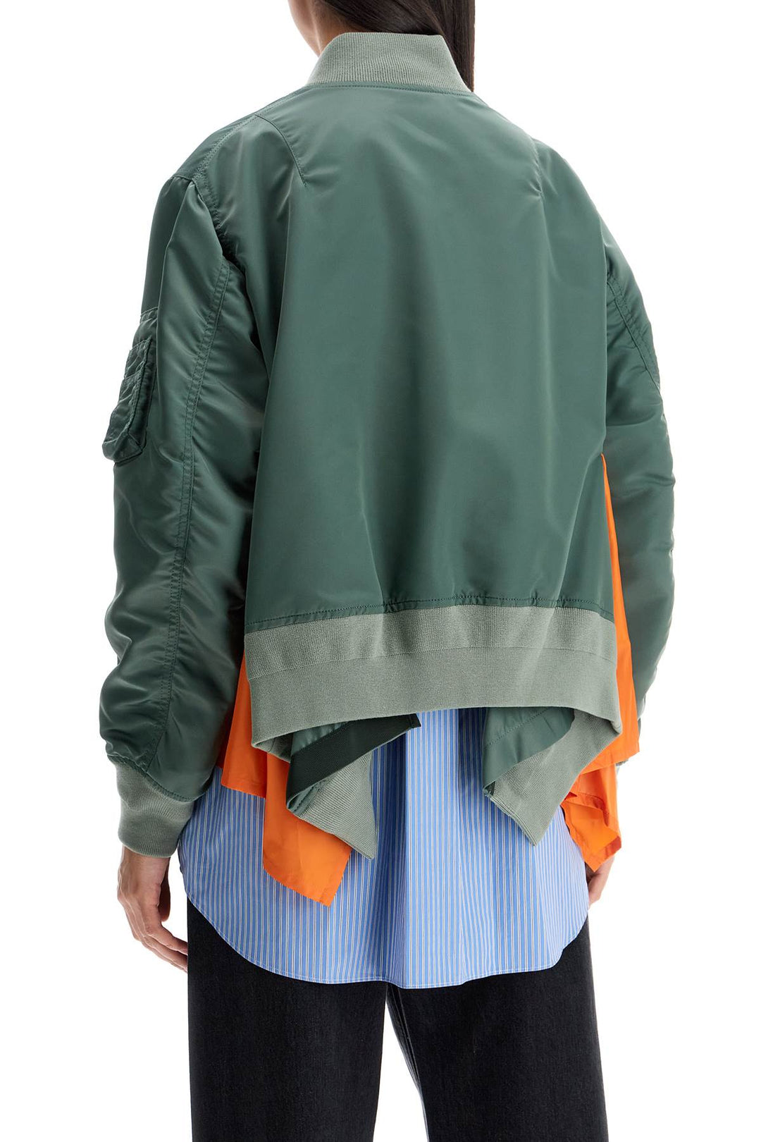 Sacai nylon bomber jacket