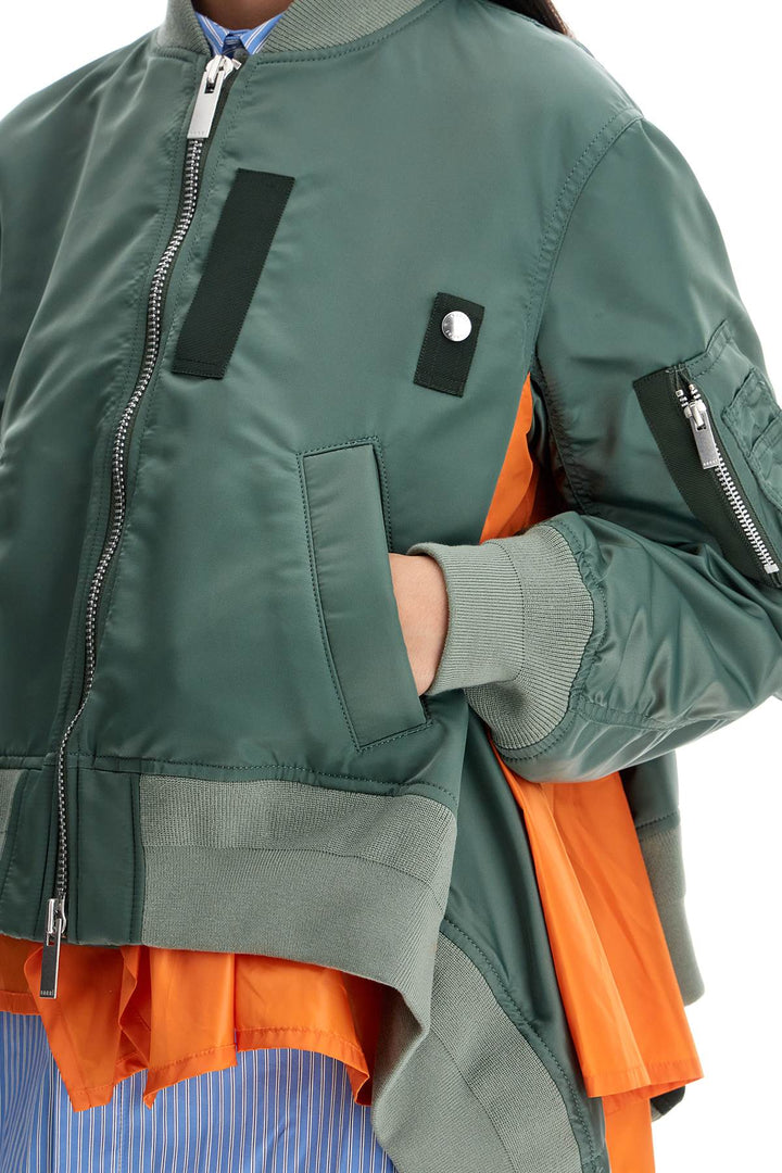 Sacai nylon bomber jacket