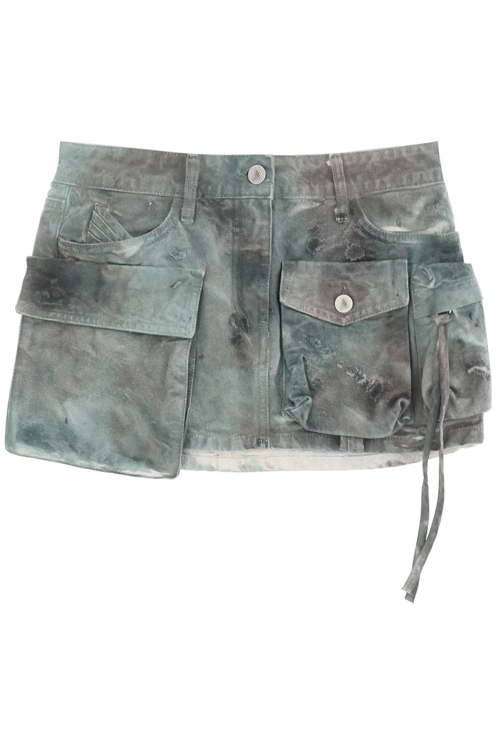 The Attico fay camouflage cargo mini skirt