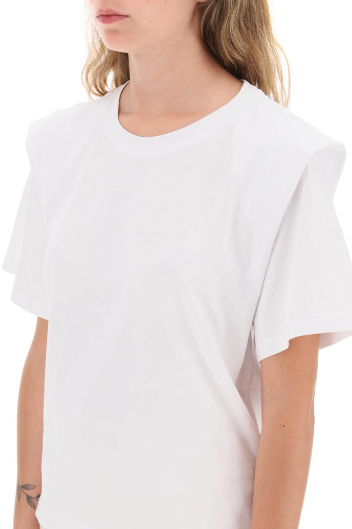 Isabel Marant Zelitos Organic Cotton T Shirt   White