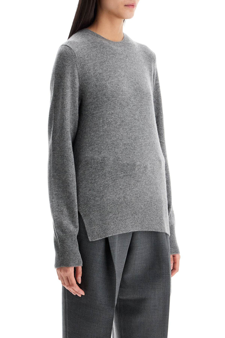 Toteme asymmetrical grey cashmere sweater