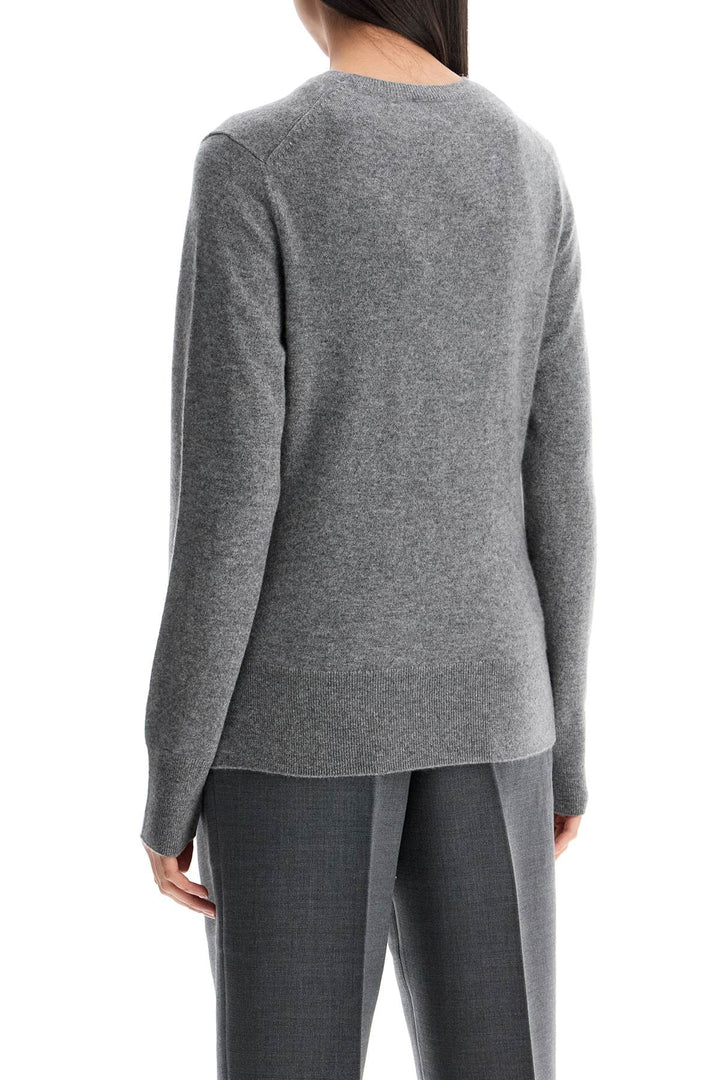 Toteme asymmetrical grey cashmere sweater