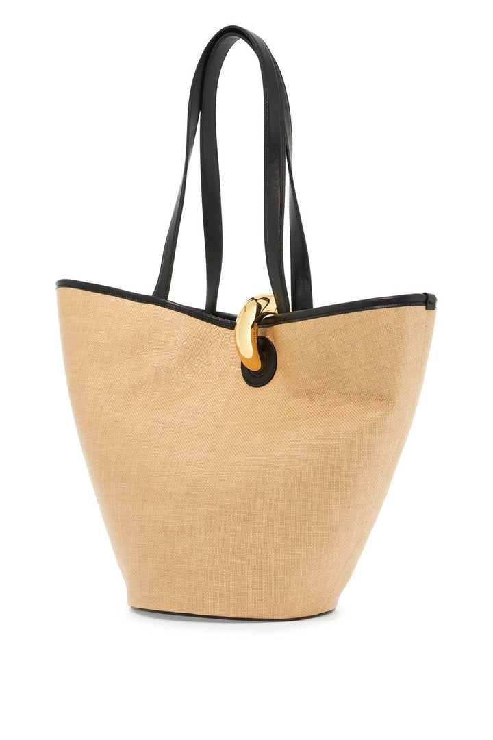 Jacquemus the Bambola raffia tote bag