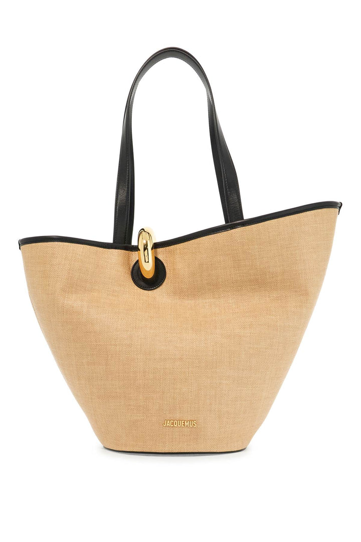 Jacquemus the Bambola raffia tote bag