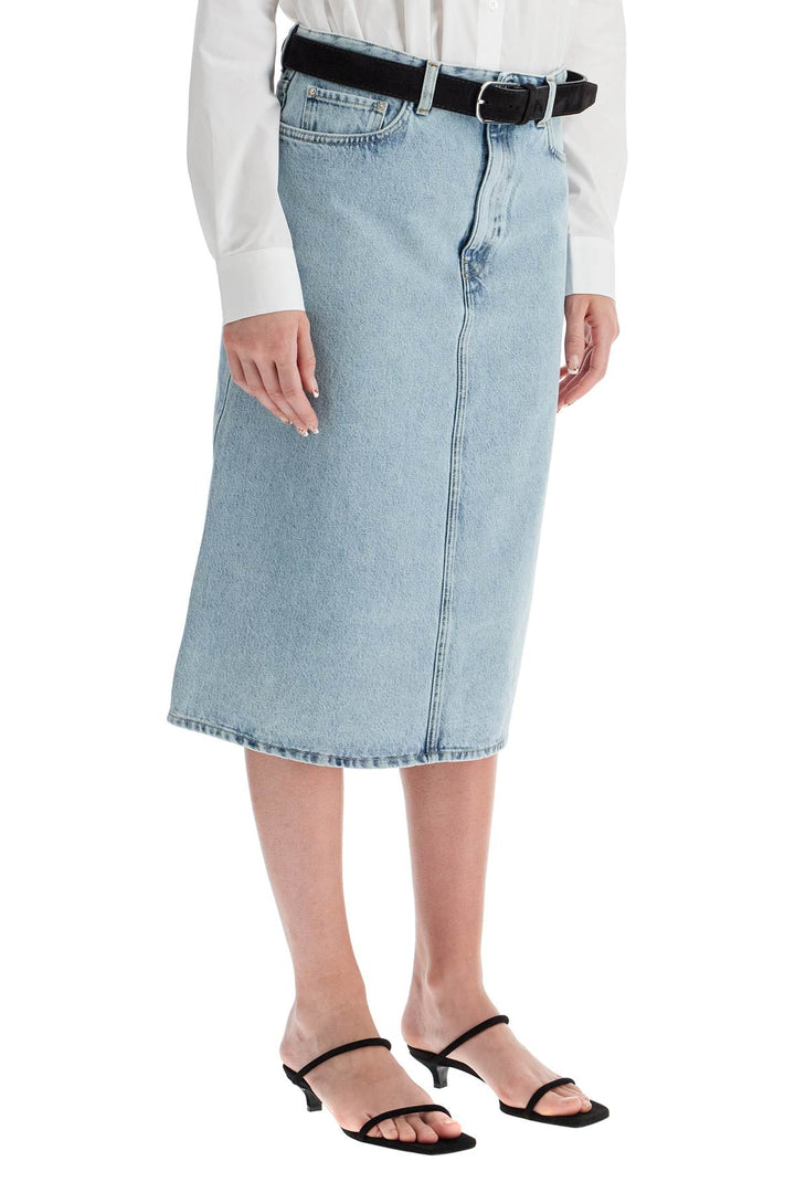 Toteme denim midi skirt