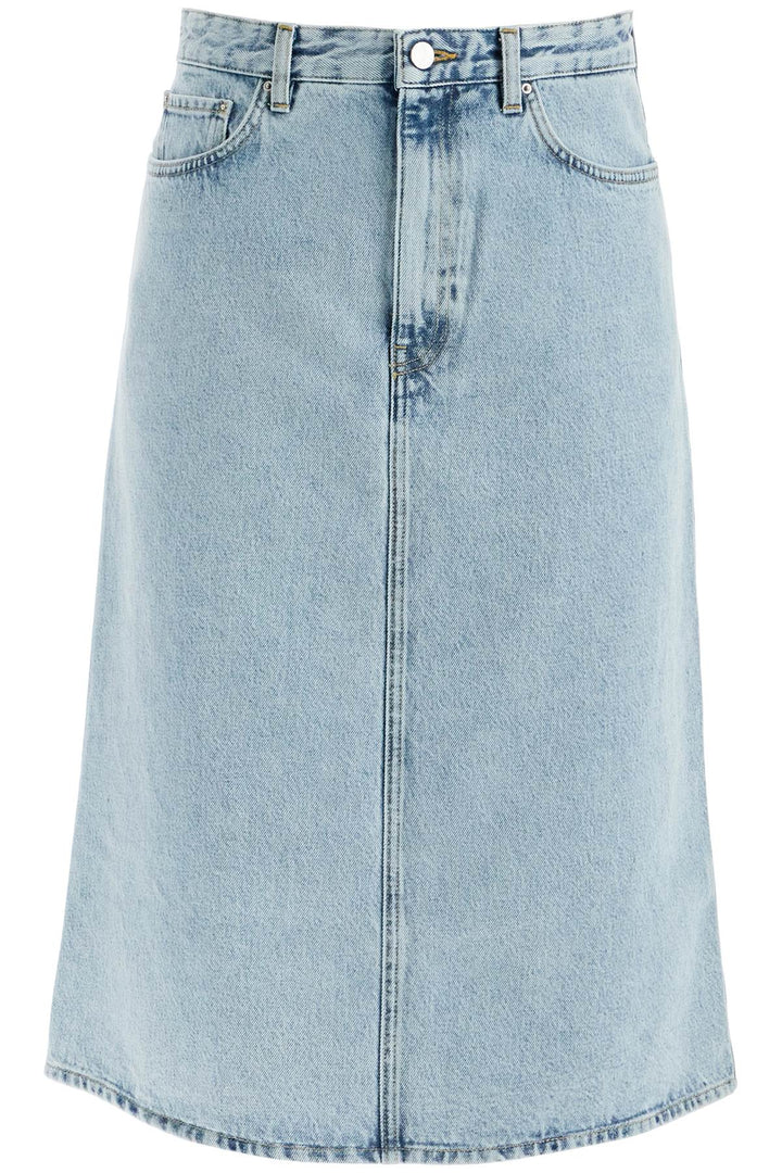 Toteme denim midi skirt