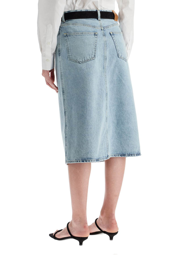 Toteme denim midi skirt