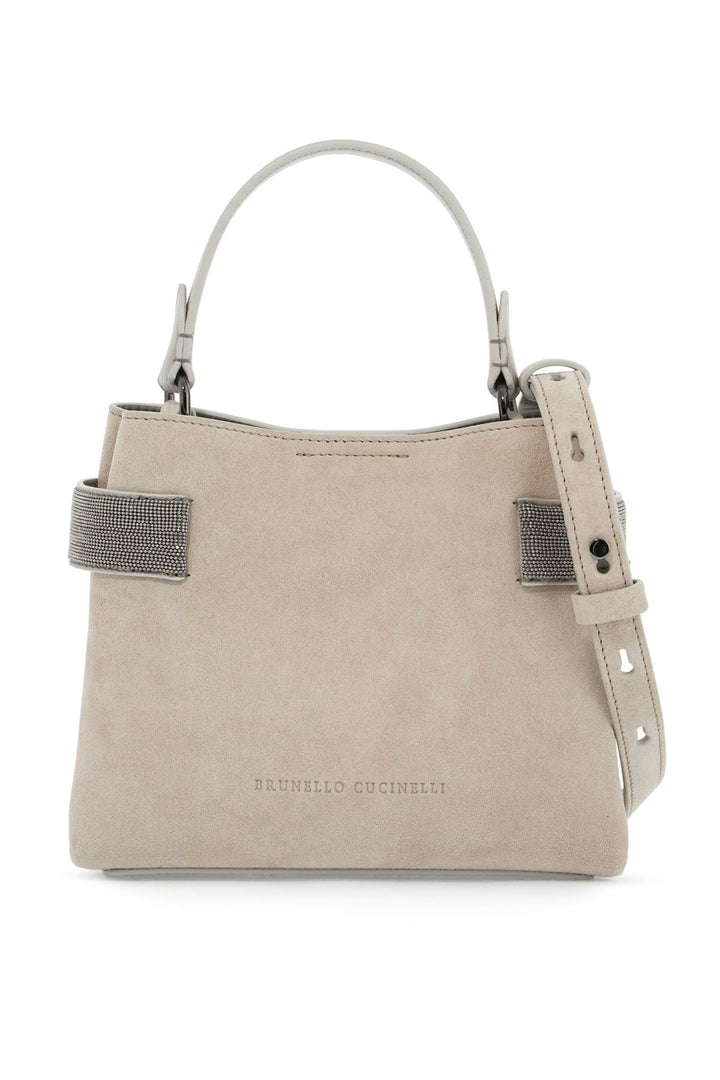Brunello Cucinelli Handbag With Precious Bands   Grey