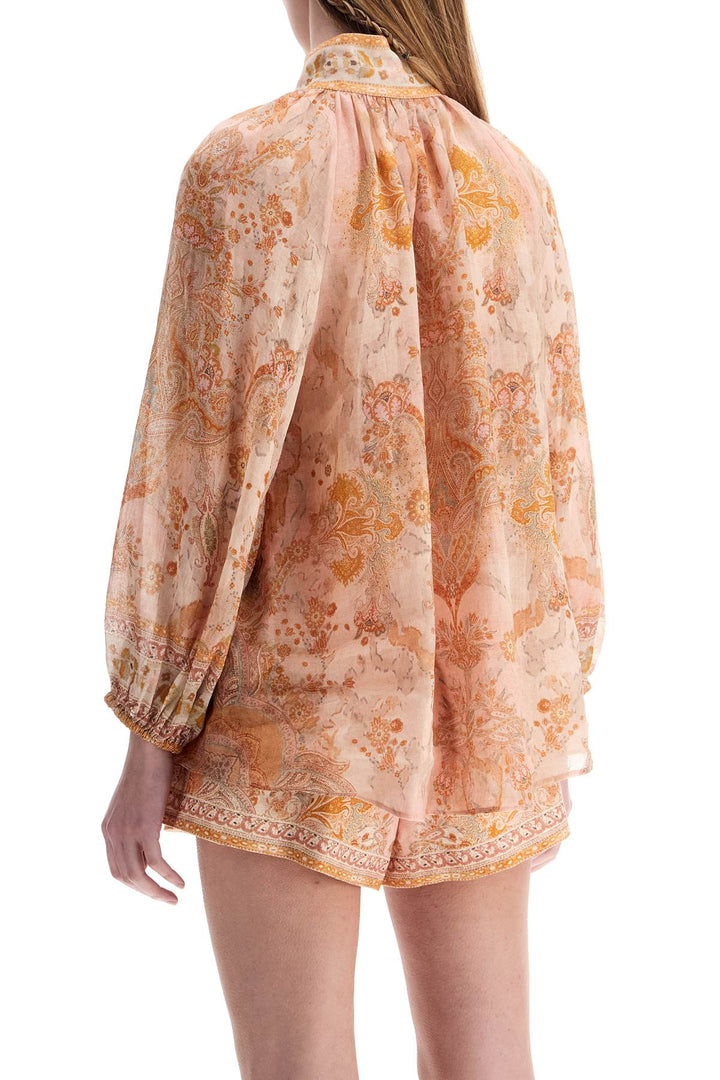 Zimmermann high neck paisley blouse