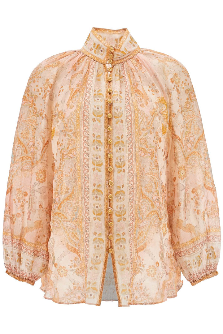 Zimmermann high neck paisley blouse