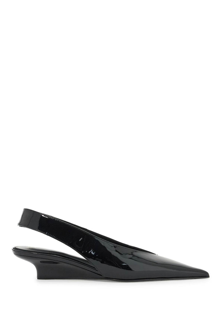 Toteme slingback patent leather wedge