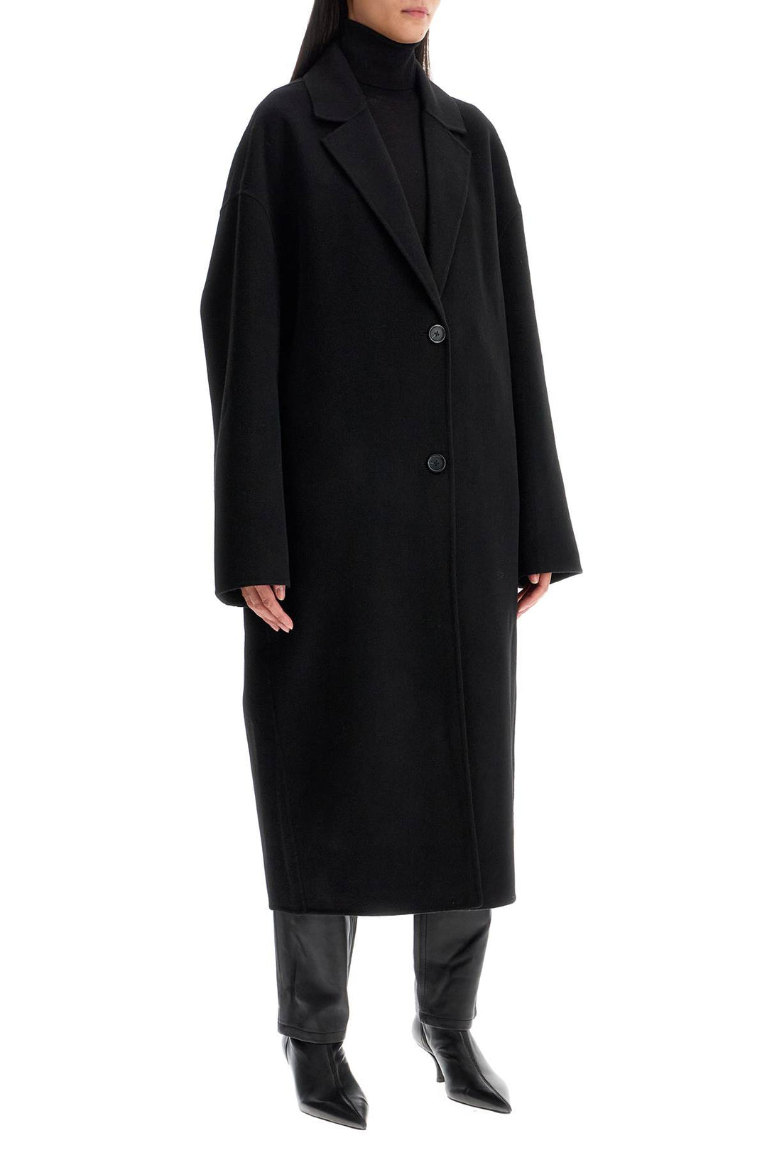 Toteme wool blend cocoon coat with