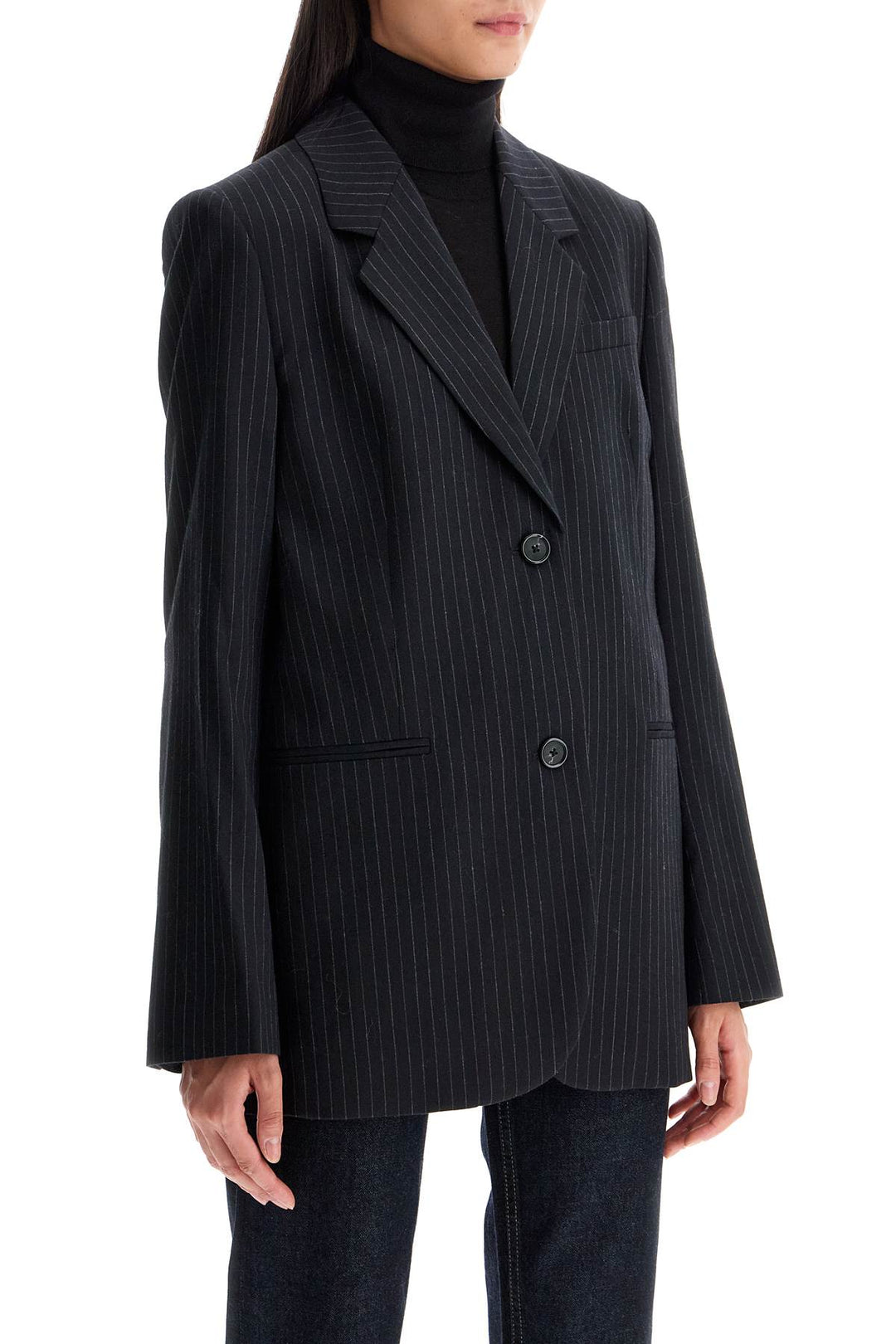 Toteme single-breasted pinstripe blazer