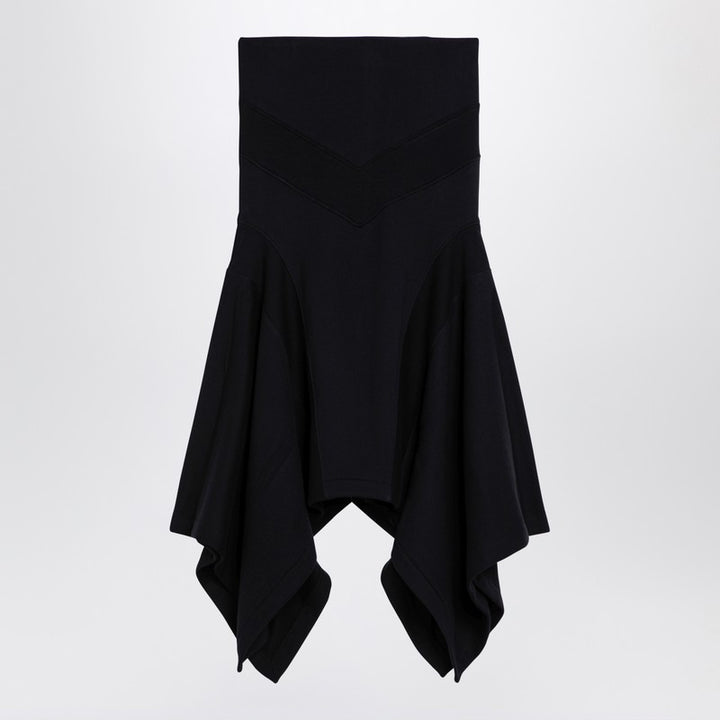 The Attico asymmetric cotton skirt