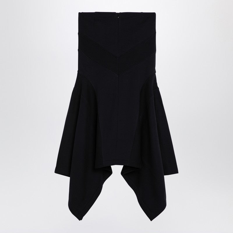 The Attico asymmetric cotton skirt