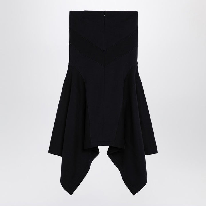 The Attico asymmetric cotton skirt
