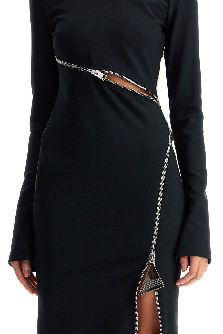 The Attico twisted zip midi dress