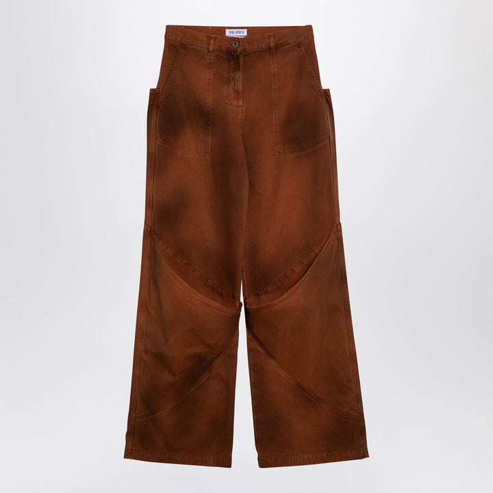 The Attico shaded baggy jeans