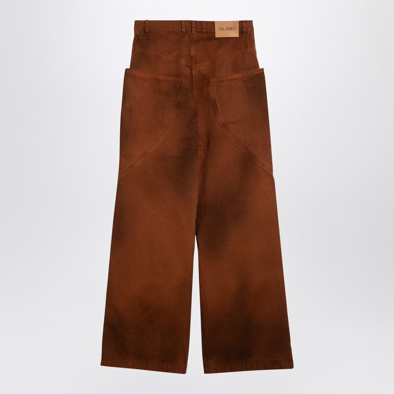 The Attico shaded baggy jeans