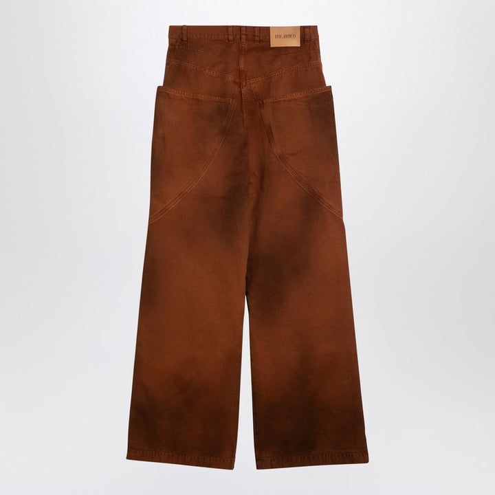 The Attico shaded baggy jeans