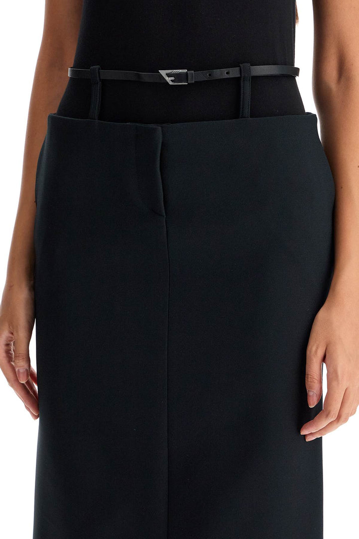 The Attico midi belted skirt