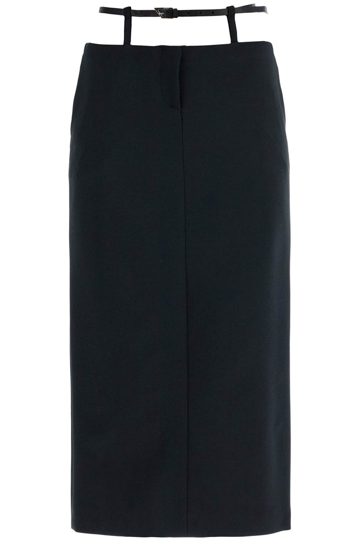 The Attico midi belted skirt