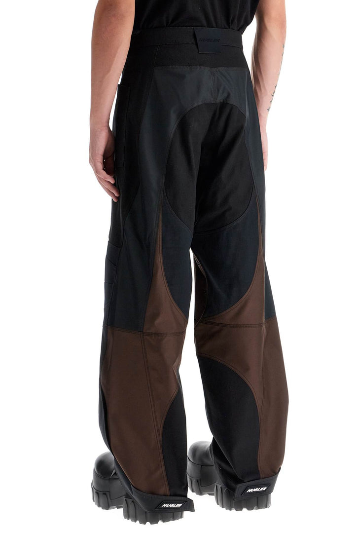 Mugler patchwork cargo pants with