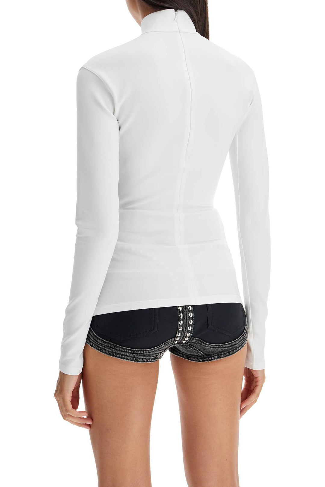 Mugler long-sleeved star top