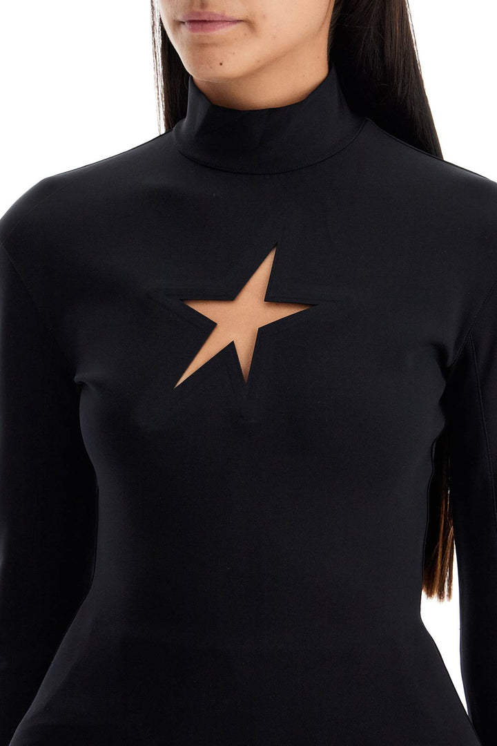 Mugler long-sleeved star top for