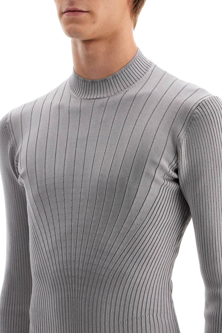 Mugler fitted long-sleeved top