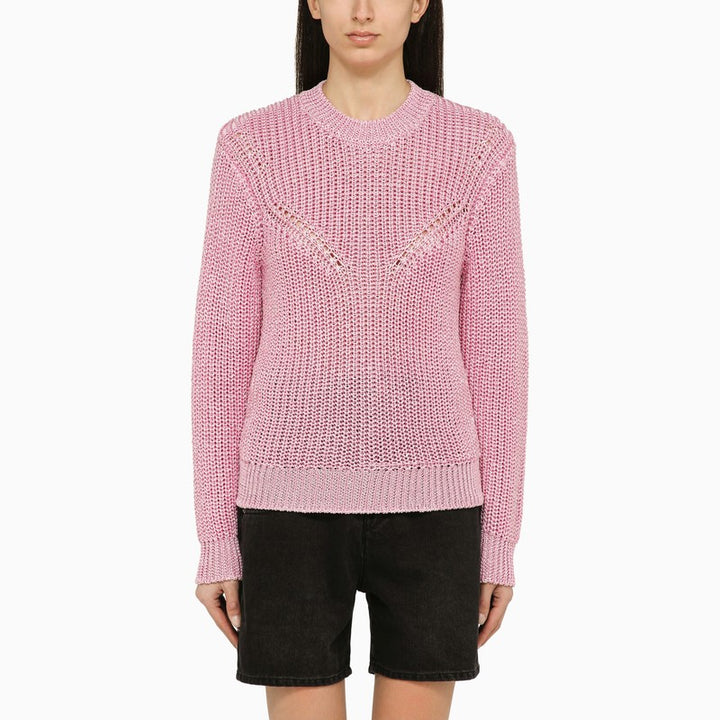 ISABEL MARANT pink crew-neck jumper