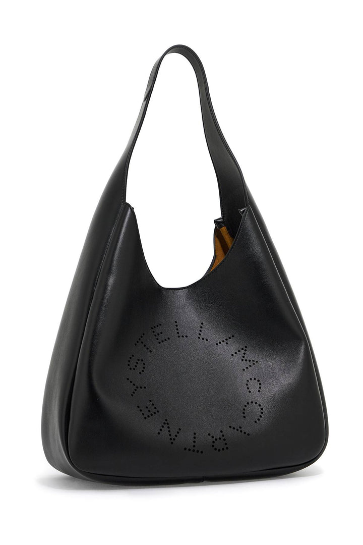Stella Mc Cartney Square Stella Logo Tote Bag   Black