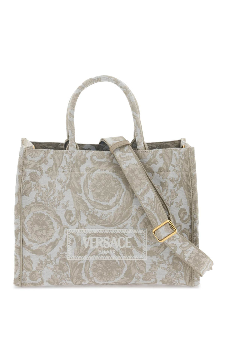 Versace Athena Barocco Tote Bag   Neutral