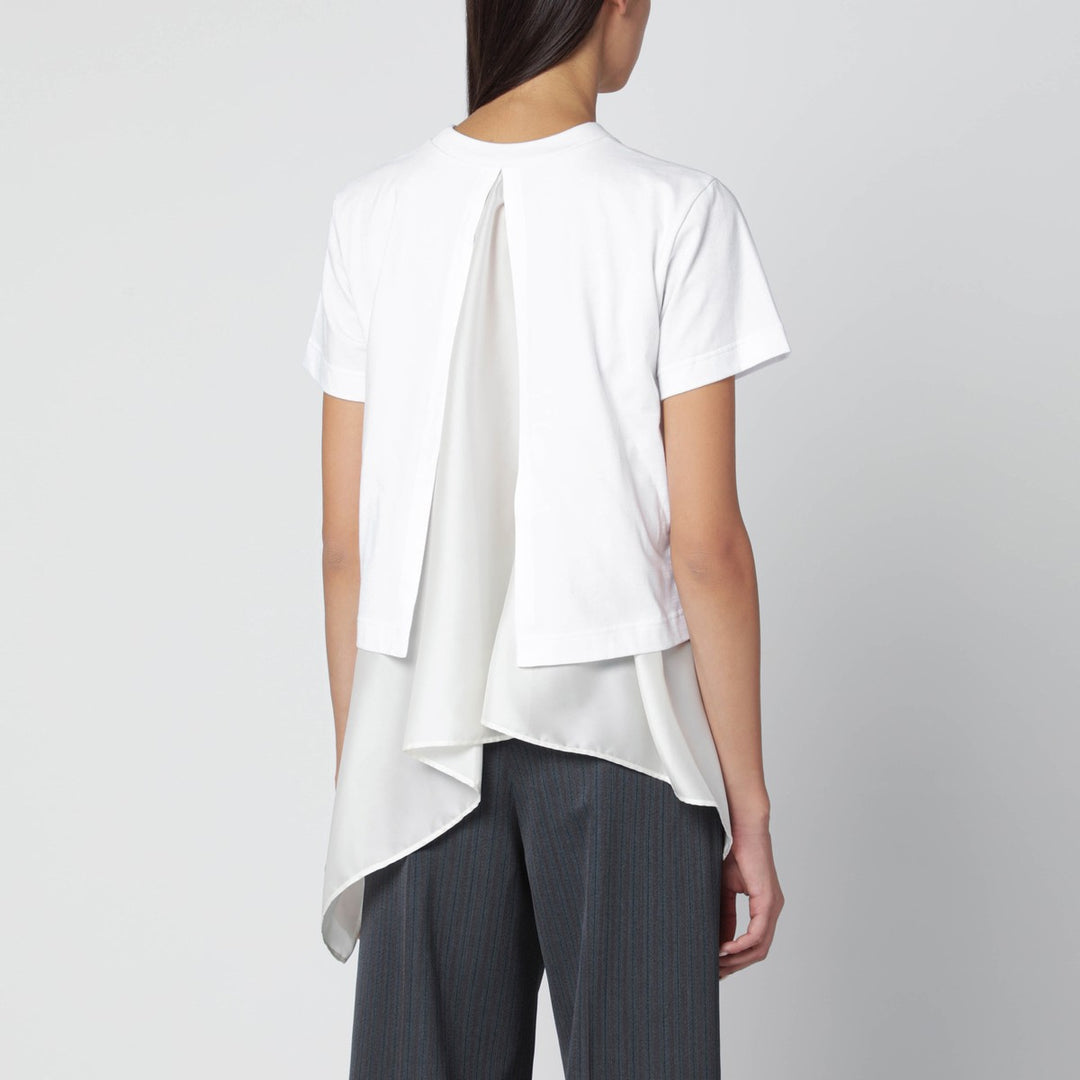 Sacai T-shirt with écru insert