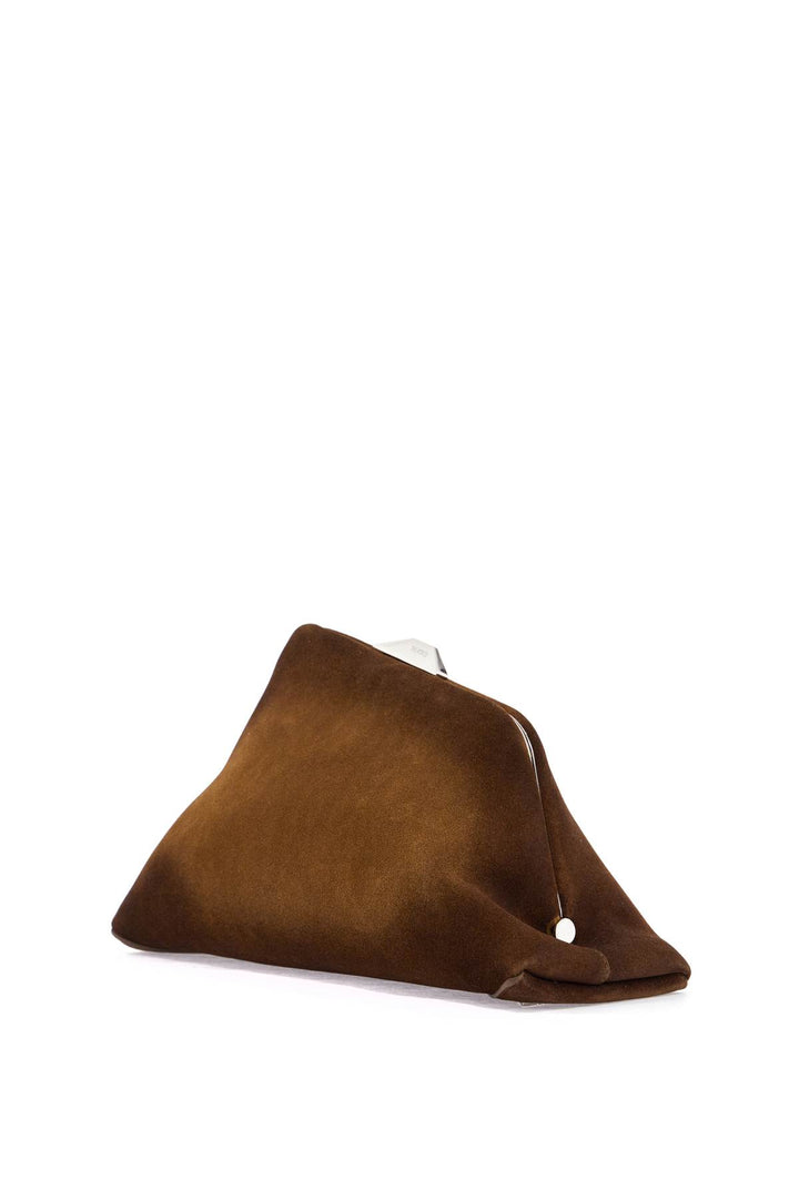 The Attico gradient suede day off clutch