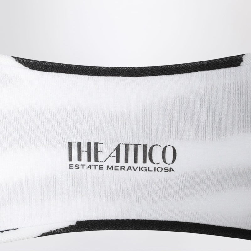 The Attico Two-piece zebra bikini