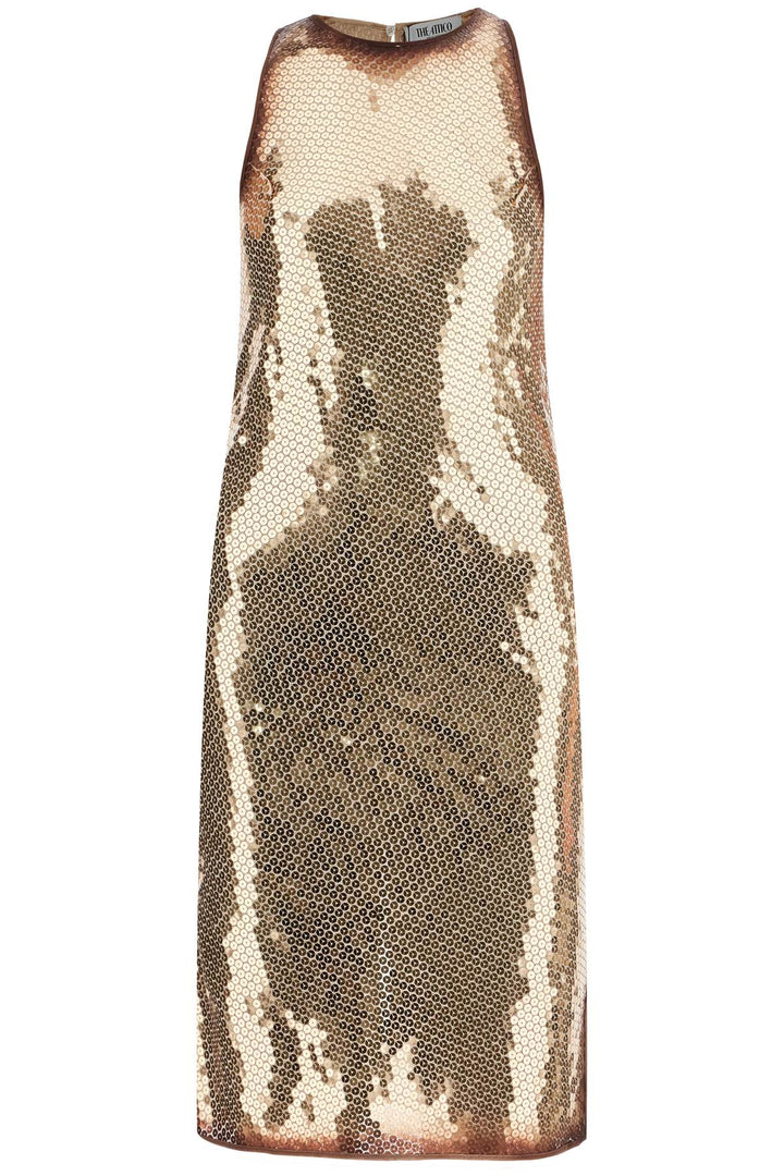 The Attico gold sequin mini dress