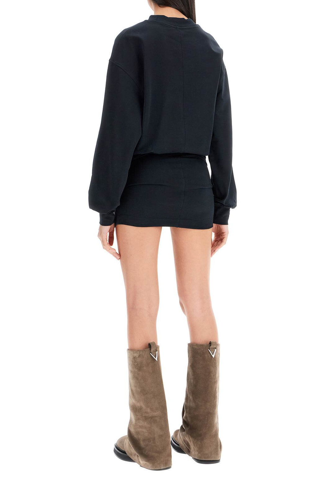 The Attico lightweight fleece mini dress