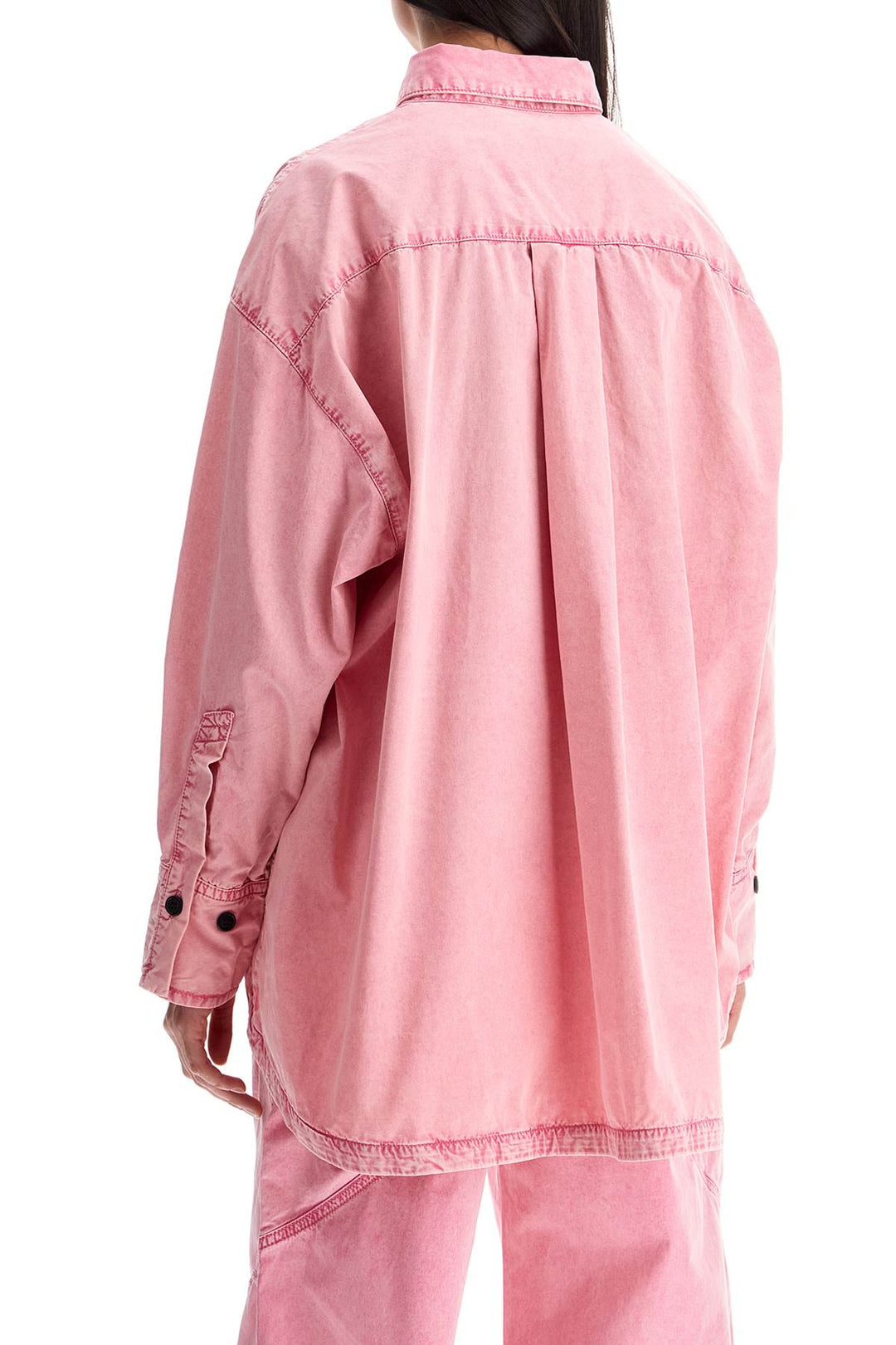 The Attico oversized pink shirt