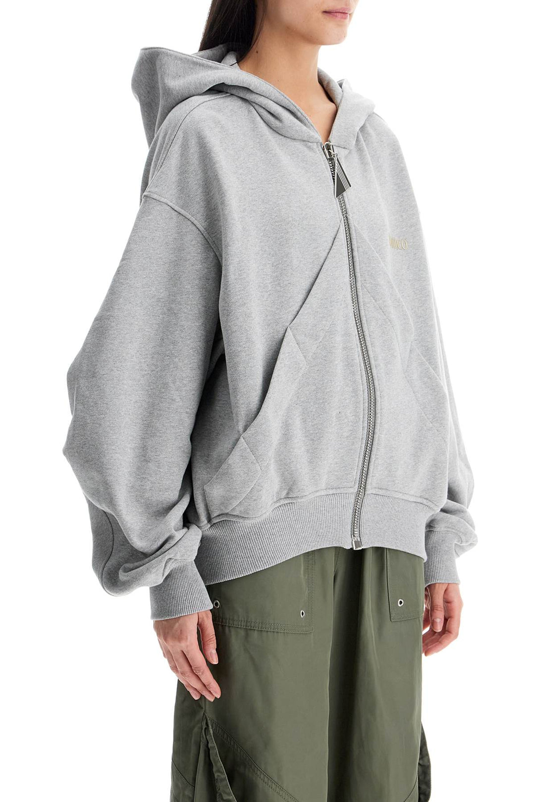 The Attico loose hoodie with zip